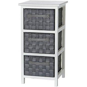 Cajonera con tres Cajones Madera y Fibra 30.5x30.5x61