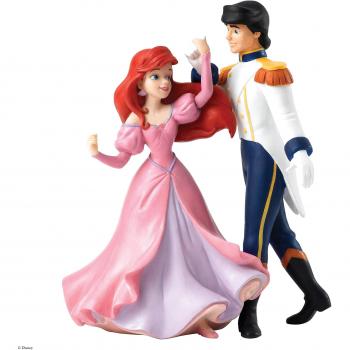 Enesco Enchanting Disney La Sirenita - Figura de Ariel y Eric, PVC, multicolor, 12 x 19 x 22 cm
