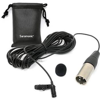 Micrófono Lavalier Saramonic XLavMic-C para Videocámara y Entrevistas