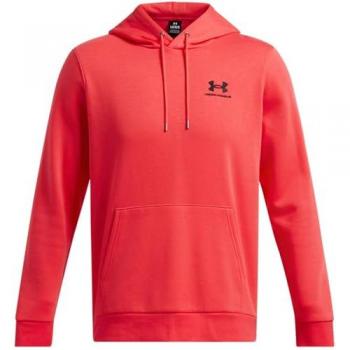Under Armour Essential Fleece Hoodie - Red - Men's Size S