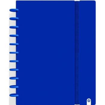 Cuaderno Ingeniox A4 80h Cuadrícula Azul Oscuro