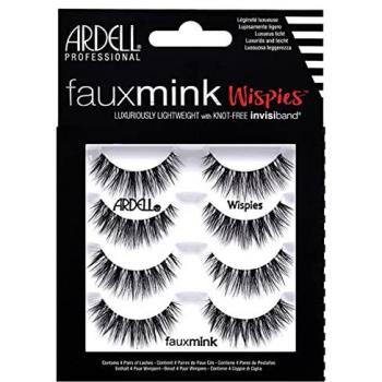Ardell Faux Mink Wispies False Eyelashes Large Pack (4 pcs)