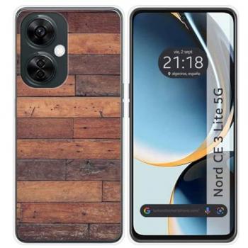 Funda de Silicona Personalizada para Oneplus Nord CE 3 Lite 5G - Diseño Madera 03 con Dibujos