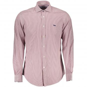 Harmont & Blaine Elegant Purple Narrow Fit Shirt with French Collar - XL, Casual Shirt, Male, Multicolor, Cotton, Contrasting Cuffs