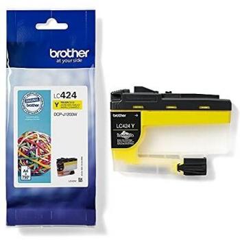 Cartucho de Tinta Brother LC424Y Original Amarillo, 750 Páginas