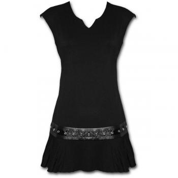 Spiral Gothic Rock T-Shirt for Women - Black - Sizes S to XL
