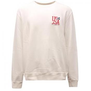 Autry Men's White Cotton Crewneck Sweatshirt - Size XL