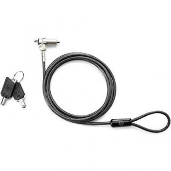 HP Essential Keyed Cable Lock , Black