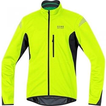 Gore Bike Wear Element Windstopper Soft Shell - Chaqueta para hombre, color amarillo / negro, talla M