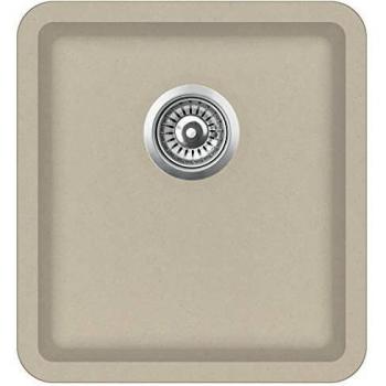 vidaXL Fregadero de Cocina de Granito con un Seno Lavabo Cocina Fontanería Piezas de Fontanería y Bricolaje Resistente Pileta Escurreplatos Beige