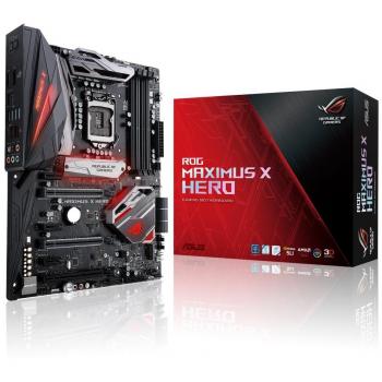 ASUS ROG MAXIMUS X HERO (WI-FI AC) - Placa Base Gaming con 6 PCIe 3.0, 6 SATA III, 9 USB 3.1, HDMI, LGA 1151, Intel HD Graphics y DDR4-4133 Mhz