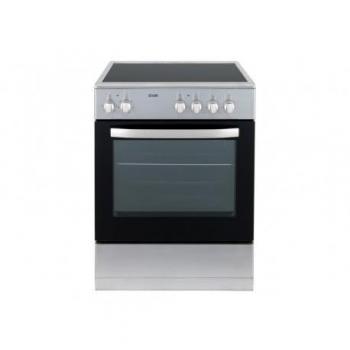 Cocina Vitrocerámica 59,8cm 4 Quemadores con Horno Eléctrico Inox SVAN SKV4600X
