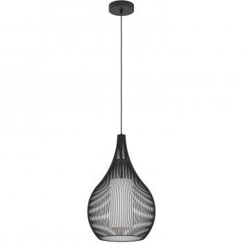 Lámpara Colgante Eglo Razoni 1 Negro 1xE27 Ø 32.5cm