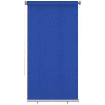Persiana enrollable de jardín HDPE azul 120x230 cm