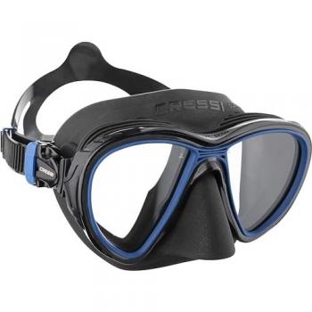 Máscara de buceo Cressi Quantum unisex dark-azul, características: diseño unisex, color oscuro azul, lente de vidrio templado, marco de silicona hipoalergénica, hebillas ajustables para un