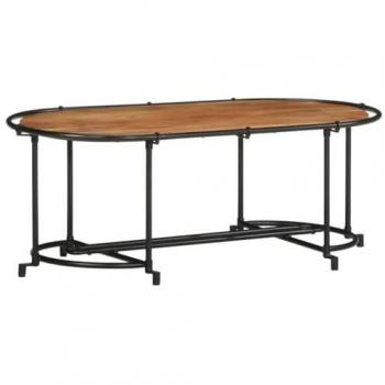 Mesa de centro madera maciza acacia 110x55x40 cm, mesa auxiliar, mesa de salón, mesa decorativa, mesita de sofá, mesita de centro, mesita de té