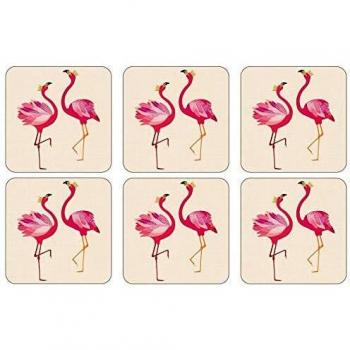 Flamingo Coasters, Set of 6