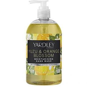 Yardley London Deluxe Yuzu and Orange Blossom Botanical Hand Wash 500 ml, Orange