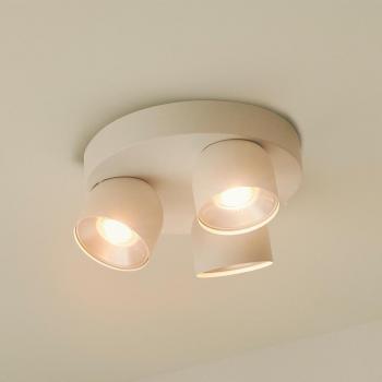 Downlight Pitcher GU10 3 luces redondo metal blanco