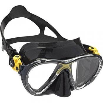 Cressi Big Eyes Evolution - Gafas de buceo unisex, color negro / amarillo