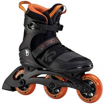 K2 Skate Patines En Línea Trio Lt 100, tipo: patines en línea, características: modelo Trio Lt 100, para hombre, color negro/naranja, talla 42 EU