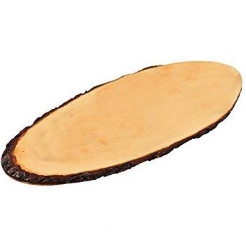 Tabla de servir de madera de aliso 60-69 cm x 21 cm x 1.8 cm