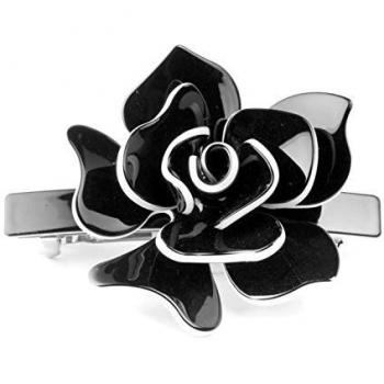 Pasador para el pelo - Flor negra de lujo - Accesorios para el cabello Barretta