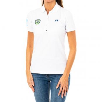 La Martina Polo de mujer manga corta con cuello de solapa 2WPH67