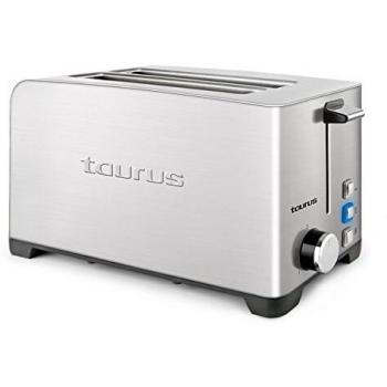 Taurus Mytoast Duplo Legend Tostador, 1400 W, Acero Inoxidable, 2 Ranuras, Gris