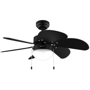 Ventilador de Techo Cecotec EnergySilence Aero 3600 Vision Full Black con Luz 50W, Diámetro 36”, 3 Velocidades, 6 Aspas Reversibles, Modo Invierno-Verano