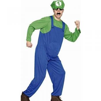 DISFRAZ ADULTO FONTANERO VERDE TALLA4
