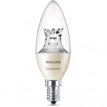 Bombilla LED Philips 3 en 1 E14 5.5W Dimmable Escenas Luz Cálida