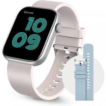 SPC Smartee Duo Smartwatch con Correas Intercambiables, Pantalla 1.8, 21 Modos Deportivos, Monitorización Frecuencia Cardiaca y Oxímetro, IP68, Compatibilidad