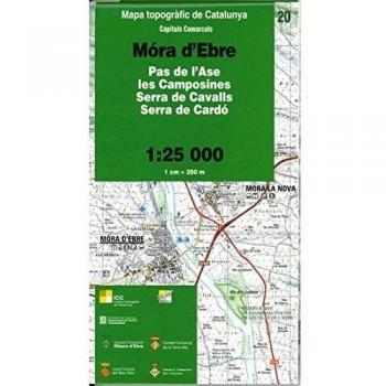 Mapa topogràfic de Catalunya 1:25 000. Capitals comarcals. 20-Móra d'Ebre