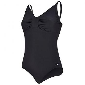 Speedo - Traje de baño para mujer, color negro, 32