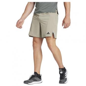 Pantalón corto Adidas Designed 4 Training para hombres en color salvia, talla S