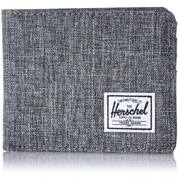 Herschel Supply Co. Men's Roy RFID Blocking Wallet, Raven Crosshatch