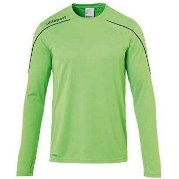 uhlsport Stream 22 Trikot Langarm Sudadera De Entrenamiento, Hombre, Verde Fluor/Negro, XL