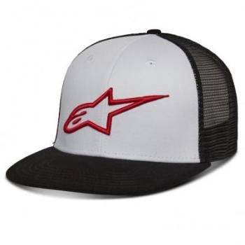 Gorra Trucker Hombre Alpinestars Corp Blanca/Negra/Roja