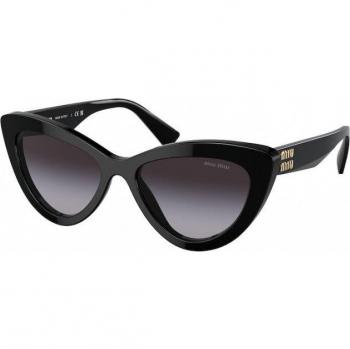 Miu Miu MU04YS 1AB5D1 Women's Cat Eye Sunglasses Black Size 54