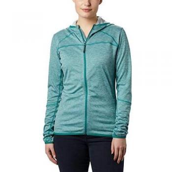 Columbia Baker Valley Polar Con Capucha Y Cremallera Completa, Mujer, Waterfall Heather, M