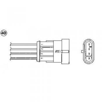 Sonda Lambda NGK 94221 para FIAT, ALFA ROMEO y LANCIA - Compatible con códigos 92088, 46417969, 46418568, 46424723, 46434552, 464