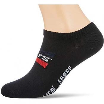 Levi's Levis 168sf Low Cut Sprtswr Logo 2p Calcetines, Negro