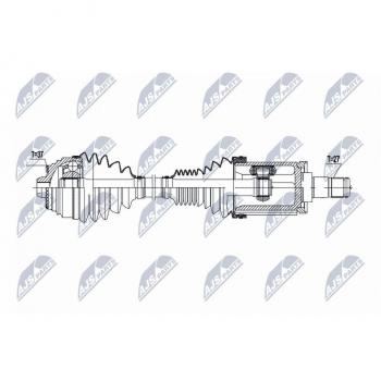 Árbol de transmisión NTY NPW-BM-177 para BMW, compatible con piezas 31608664675 y 31608683333