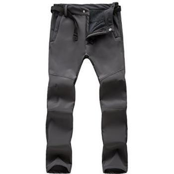 M.Baxter Pantalones de Montañismo Otoño e Invierno de Esquí Impermeable a Prueba de Viento de Concha Blanda Pantalones Espesantes para Hombre