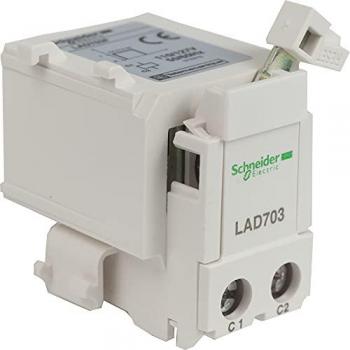 Disparador a Distancia Schneider Electric LAD703M 220V/240V, Dispositivo de disparo remoto para activación de circuitos, compatible con Serie LR3D y LRD, 220 V AC/DC. Contactor Te