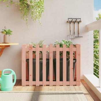 vidaXL Garden Raised Bed with Fence Design 100x50x70 cm Solid Wood Douglas