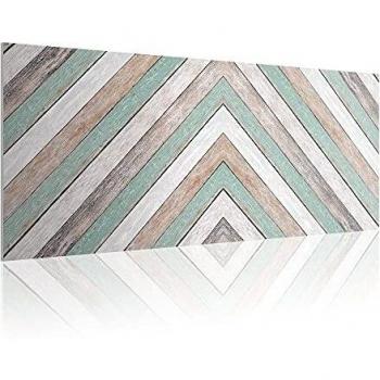 Cabecero para Cama de 135 cm, PVC Estampado, Impresión Patrón Madera, 145 x 60 x 0.5 cm, CAB-003