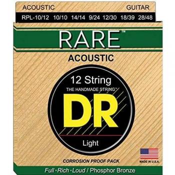 DR String RPL-10/12 Rare Juego Cuerdas Acústica