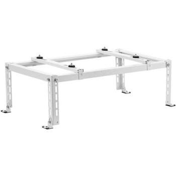 VEVOR Adjustable Anti-Vibration Mini Split Ground Stand for 9000-24000 BTU Ductless Air Conditioner Heat Pump, Heavy Duty AC Base with 551LBS Max Load Capacity